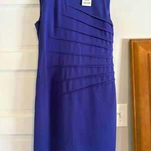 Calvin Klein Royal Blue Sleeveless Midi Dress